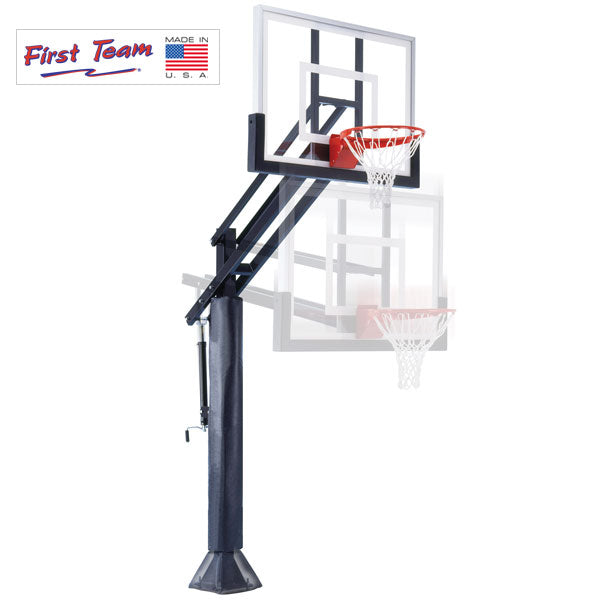 First Team Attack II In Ground Adjustable Basketball System