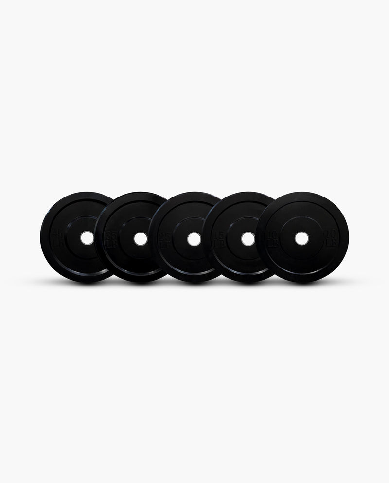 Standard Black Bumper Plates 260lb 