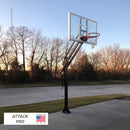 First Team Attack II In Ground Adjustable Basketball System