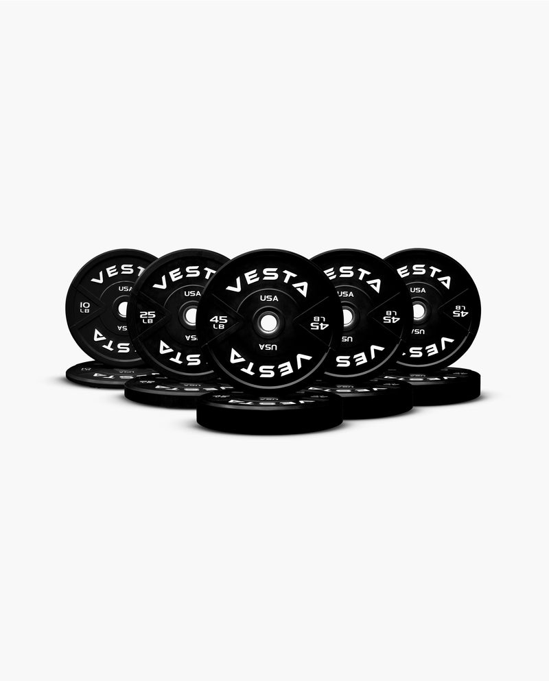 Black Bumper Plates 340 lbs