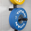 Wall Mounted 4-Peg Olympic Bumper Plate Weight Rack