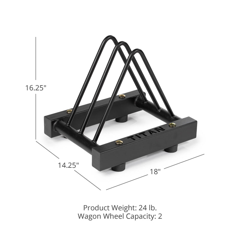 Horizontal Wagon Wheel Storage