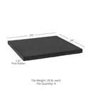 Scratch and Dent, Rubber Lifting Tiles - 4 Pack