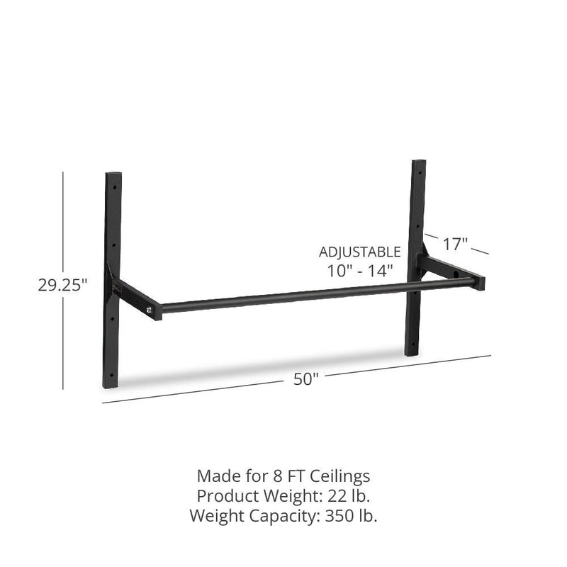 Scratch and Dent, Small Adjustable Ceiling Wall-Mount Pull-Up Bar