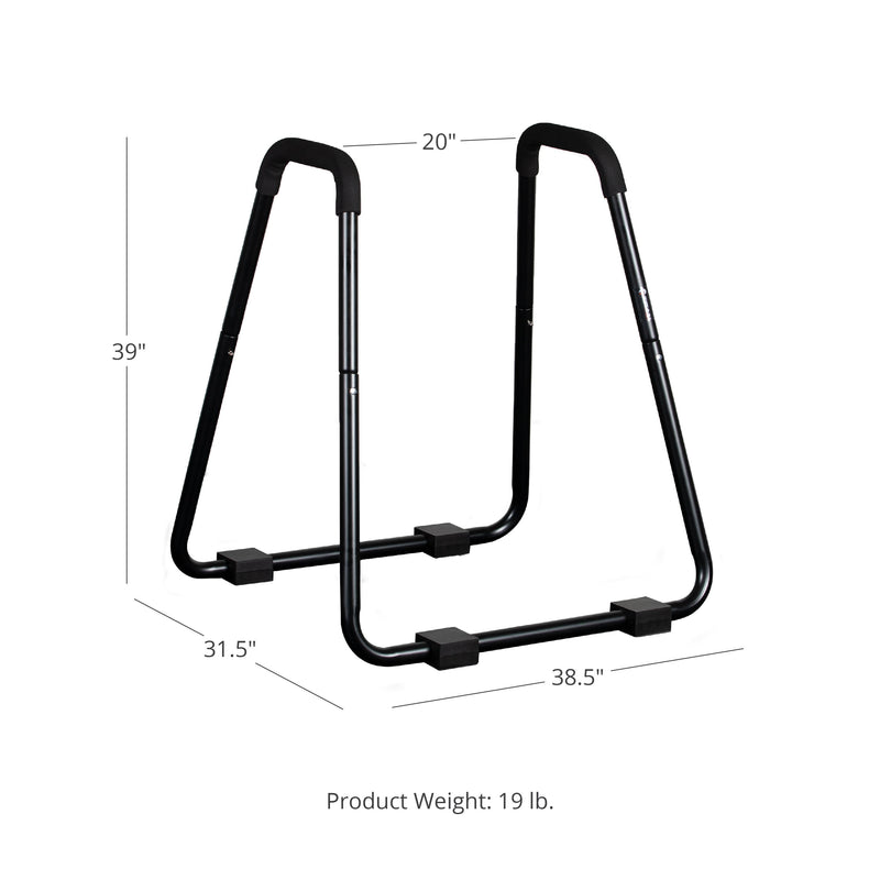 Scratch and Dent - HD Dip Station Stand Body Press w/ Solid Foam Grips - FINAL SALE