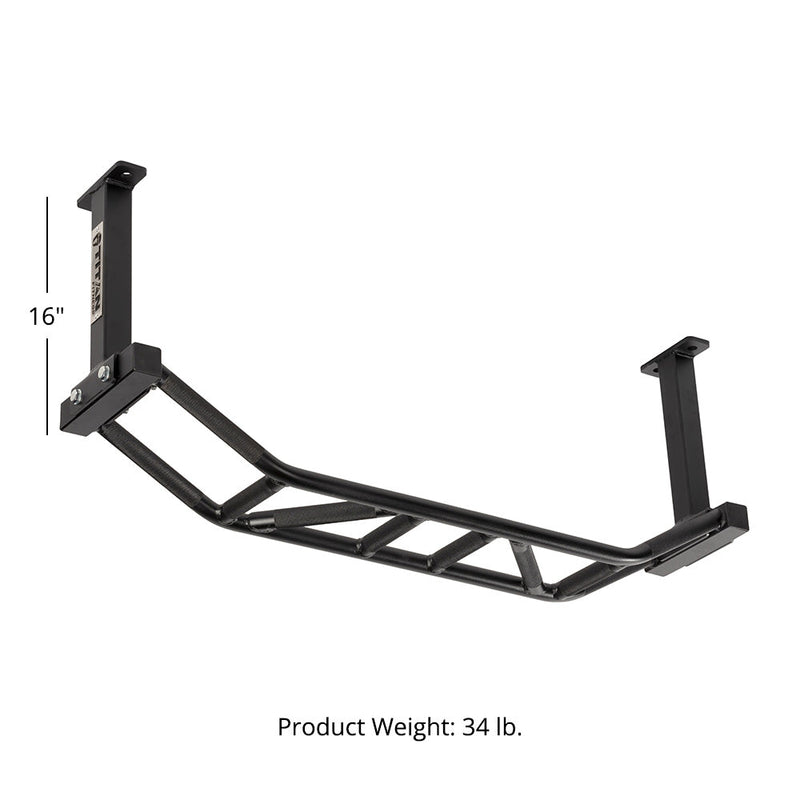 Scratch and Dent, Ceiling Mounted Multi-Grip Pull-Up Bar