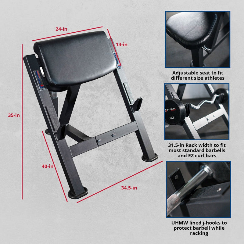 Scratch and Dent - Preacher Curl Bench - FINAL SALE