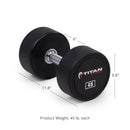 45 LB Pair Classic Round Urethane Dumbbells