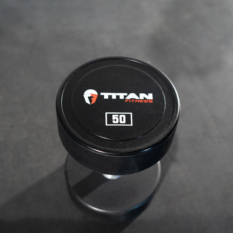 Scratch and Dent - Urethane Dumbbells | 50 LB | Single - FINAL SALE