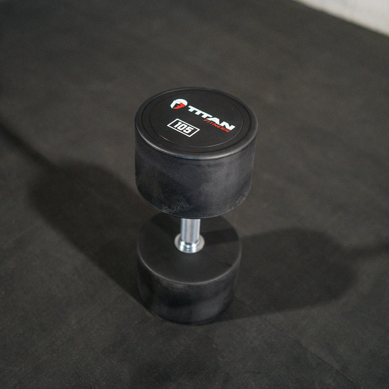 Scratch and Dent - Single 105 LB Round Urethane Dumbbell - FINAL SALE