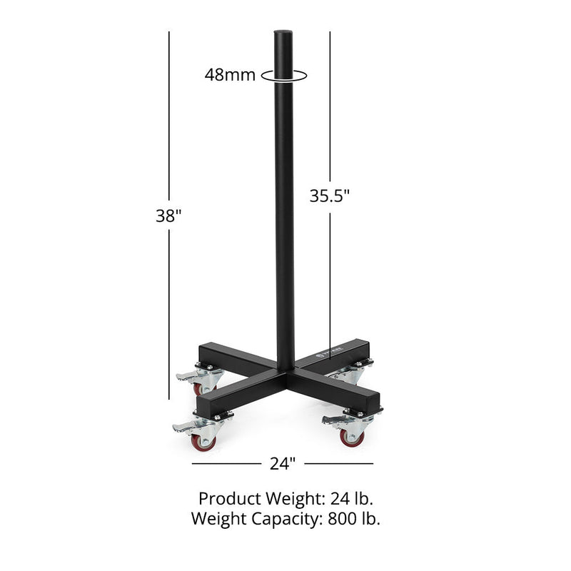 Scratch and Dent, Vertical Weight Plate Storage w/ Wheels | v2