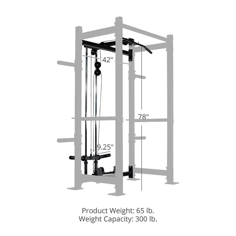 Scratch and Dent, Lat Tower Short Height Rack Attachment – T-3 and X-3 Series Bolt Down Power Racks