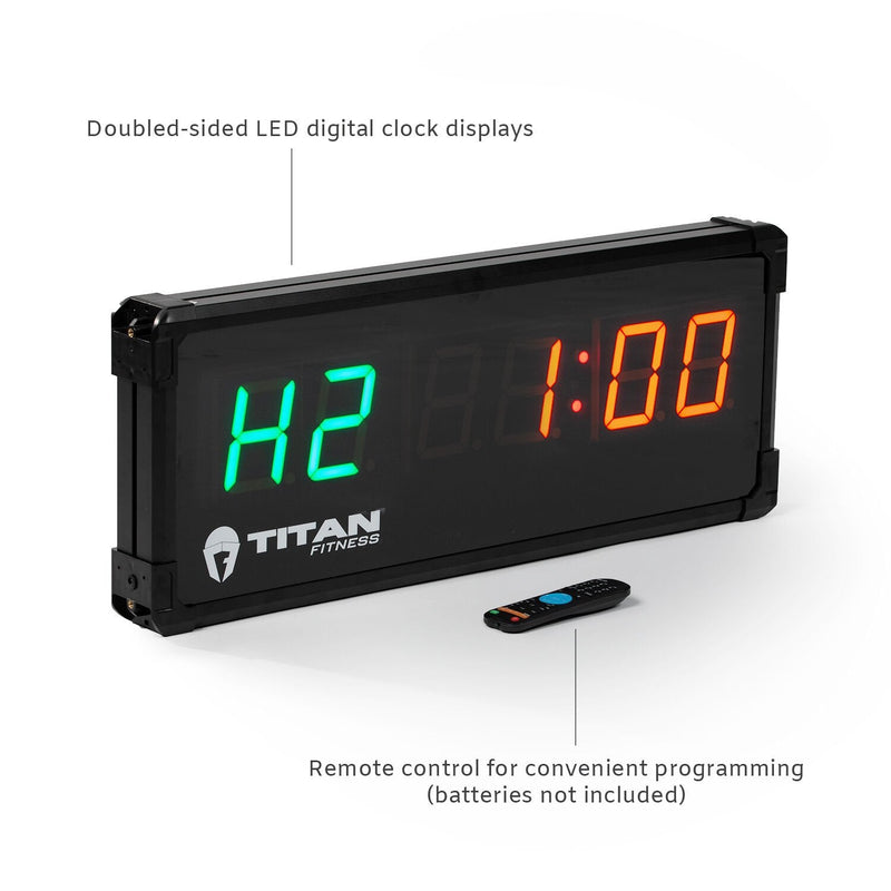 Scratch and Dent - 2-Sided Gym Timer with Remote - FINAL SALE