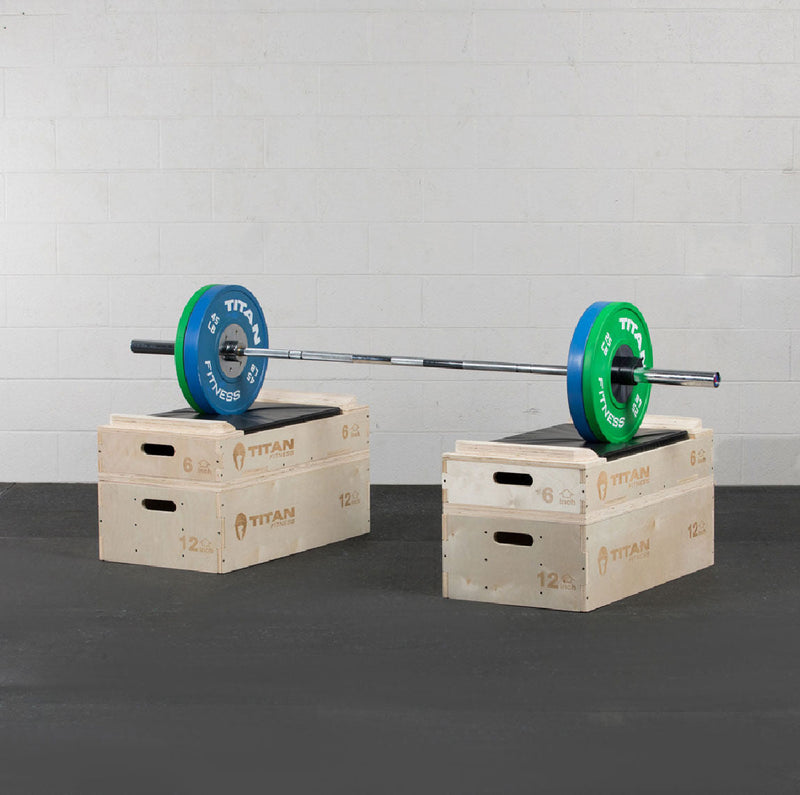 Stackable Wood Jerk Blocks with Silencer Pad