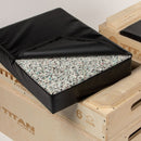 Stackable Wood Jerk Blocks with Silencer Pad