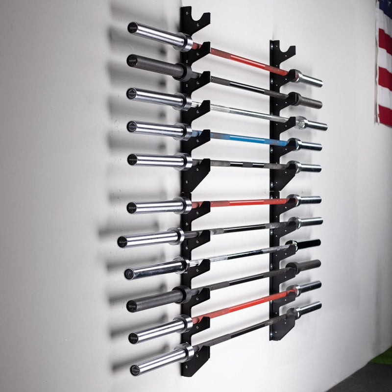 Scratch and Dent, Wall Mounted 6 Barbell Rack V2