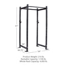 Scratch and Dent, T-3 Series Black Tall Power Rack with 36" Depth