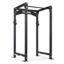 TITAN Series Power Rack | Black / Crossmember Nameplate / Roller J-Hooks