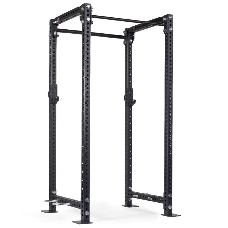 TITAN Series Power Rack | Black / 2” Fat Pull-Up Bar / Sandwich J-Hooks