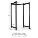 Scratch and Dent, T-3 Series Black Short Power Rack with 36" Depth