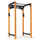 TITAN Series Power Rack | Orange / 2” Fat Pull-Up Bar / Sandwich J-Hooks