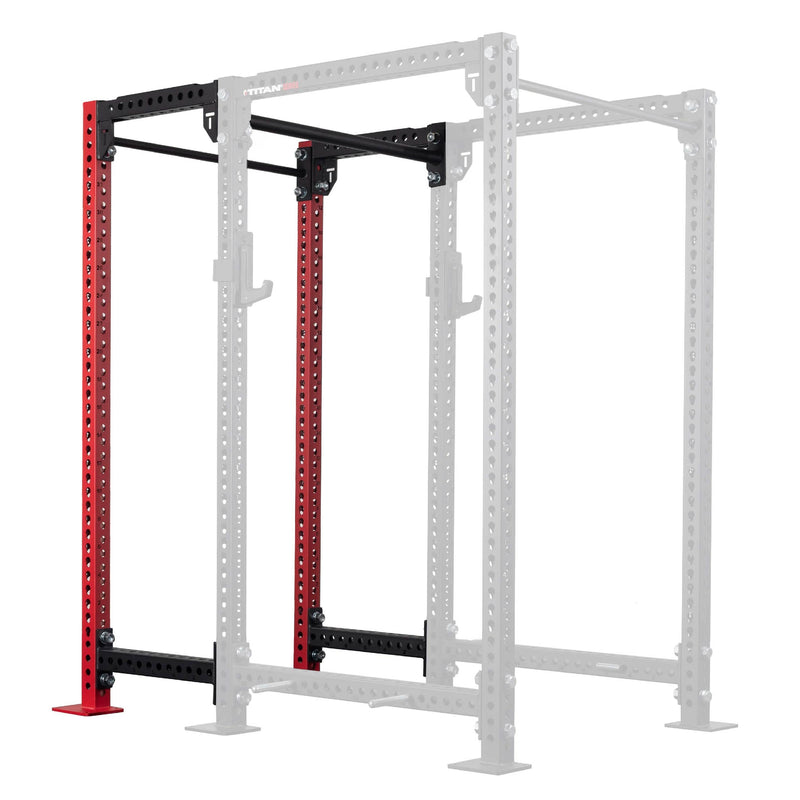 TITAN Series 24" Extension Kit - Extension Color: Red - Extension Height: 90" - Crossmember: 1.25" Pull-Up Bar | Red / 90" / 1.25" Pull-Up Bar