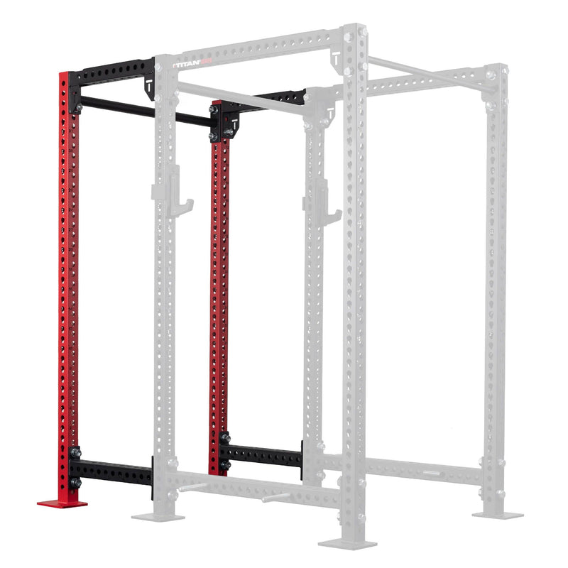 TITAN Series 24" Extension Kit - Extension Color: Red - Extension Height: 90" - Crossmember: 2" Fat Pull-Up Bar | Red / 90" / 2" Fat Pull-Up Bar