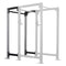 TITAN Series 24" Extension Kit - Extension Color: Silver - Extension Height: 90" - Crossmember: 2" Fat Pull-Up Bar | Silver / 90" / 2" Fat Pull-Up Bar