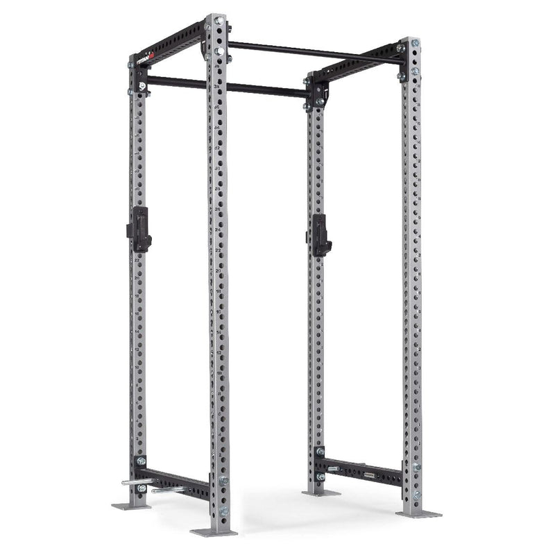 TITAN Series Power Rack | Silver / 2” Fat Pull-Up Bar / Sandwich J-Hooks