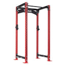 TITAN Series Power Rack | Red / Crossmember Nameplate / Sandwich J-Hooks