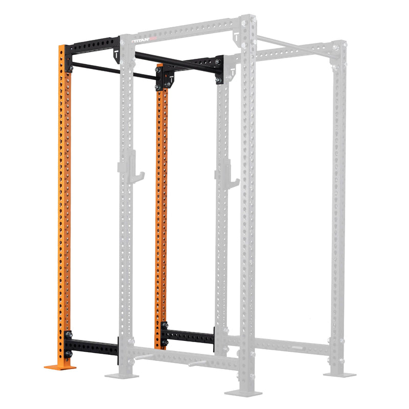 TITAN Series 24" Extension Kit - Extension Color: Orange - Extension Height: 100" - Crossmember: 1.25" Pull-Up Bar | Orange / 100" / 1.25" Pull-Up Bar