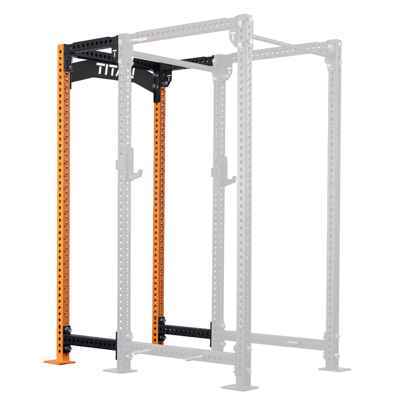 TITAN Series 24" Extension Kit - Extension Color: Orange - Extension Height: 100" - Crossmember: Crossmember Nameplate | Orange / 100" / Crossmember Nameplate