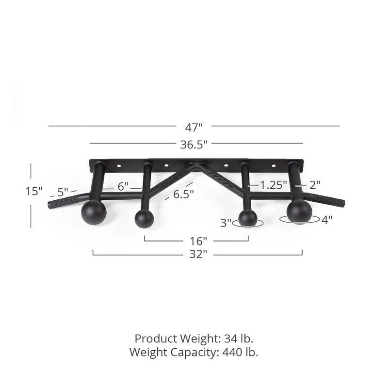 Scratch and Dent, Sphere Grip Pull-Up Bar for T-3, X-3, TITAN Series Racks