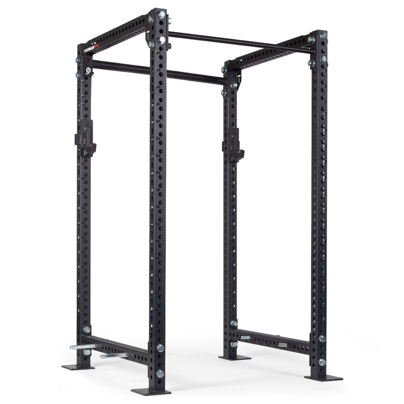 TITAN Series Power Rack - Shown With 36" Depth Rack | Black / 2” Fat Pull-Up Bar / No J-Hooks