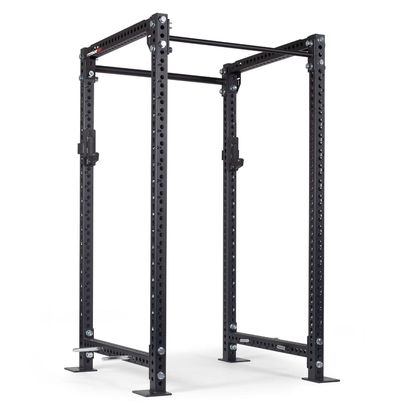 TITAN Series Power Rack | Black / 2” Fat Pull-Up Bar / No J-Hooks