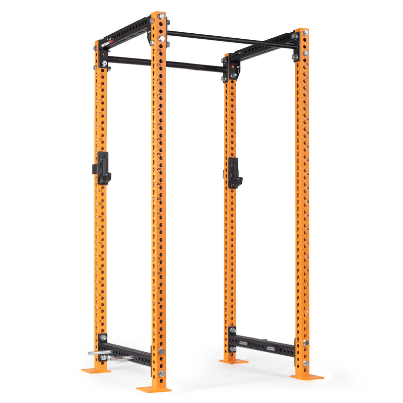 TITAN Series Power Rack | Orange / 2” Fat Pull-Up Bar / No J-Hooks