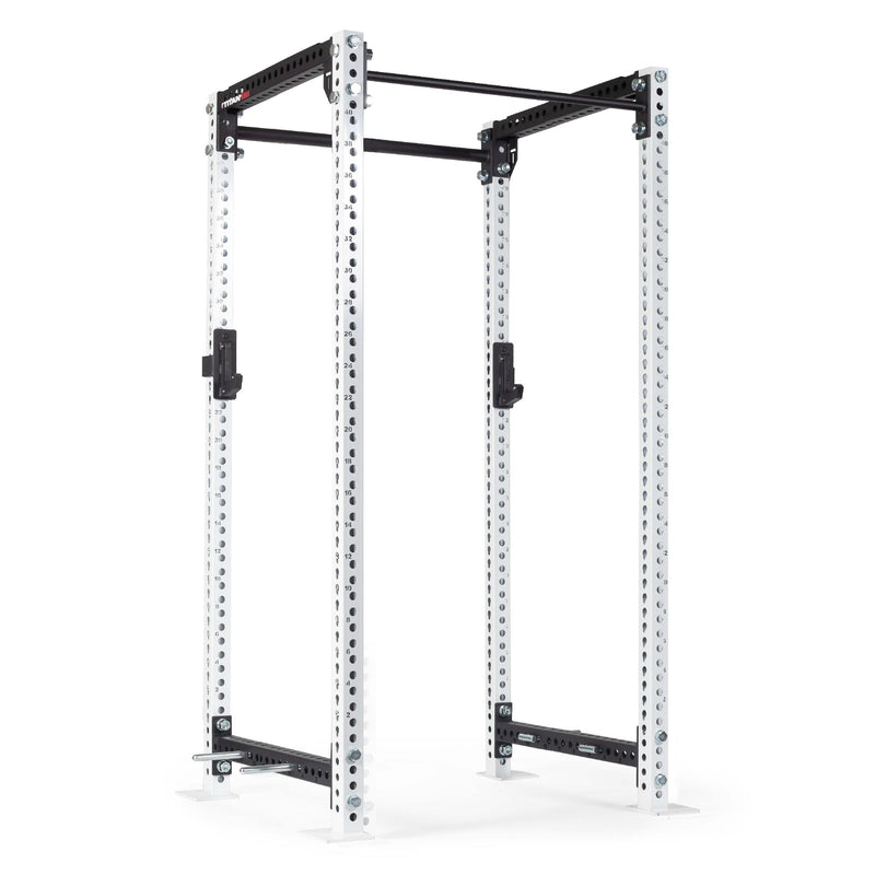 TITAN Series Power Rack | White / 2” Fat Pull-Up Bar / No J-Hooks