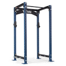 TITAN Series Power Rack | Navy / Crossmember Nameplate / Roller J-Hooks