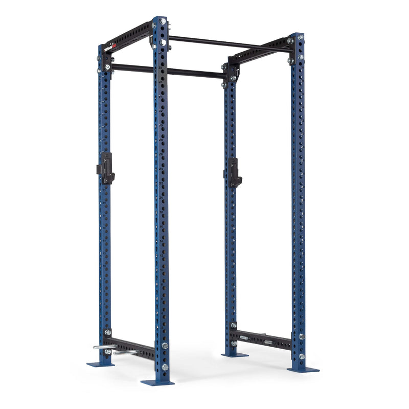 TITAN Series Power Rack | Navy / 2” Fat Pull-Up Bar / Roller J-Hooks