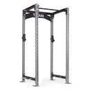 TITAN Series Power Rack | Silver / Crossmember Nameplate / Roller J-Hooks