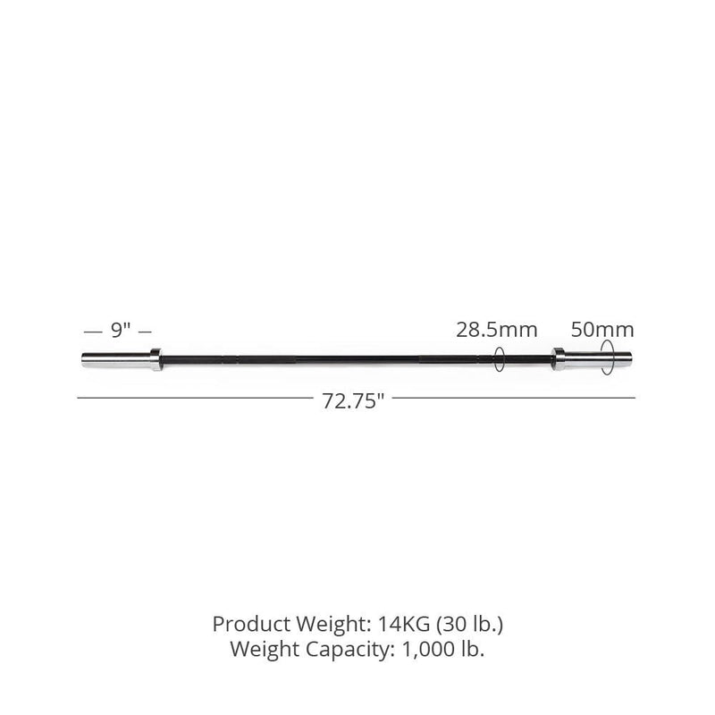 Scratch and Dent - TITAN Series Shorty Olympic Barbell - FINAL SALE