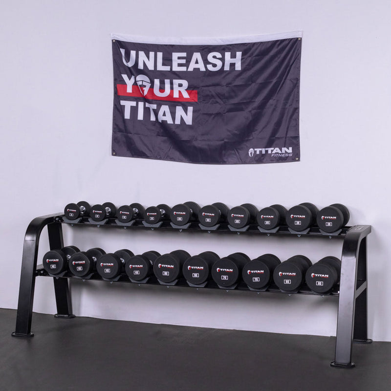 2 Tier Saddle Dumbbell Rack