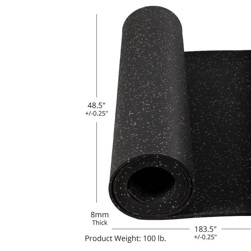 Scratch and Dent, Gray Crumb Rubber Gym Flooring Roll