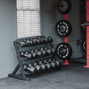 Scratch and Dent, 3-Tier Dumbbell Weight Rack