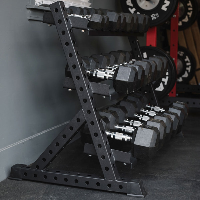 Scratch and Dent, 3-Tier Dumbbell Weight Rack