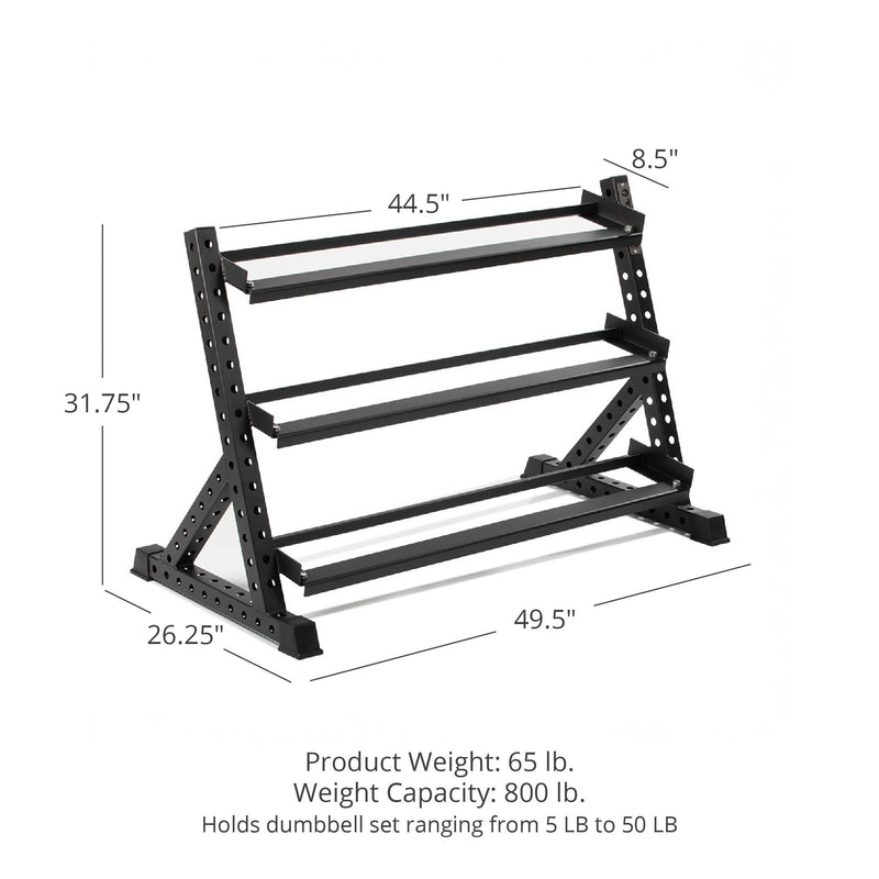 3-Tier Dumbbell Weight Rack