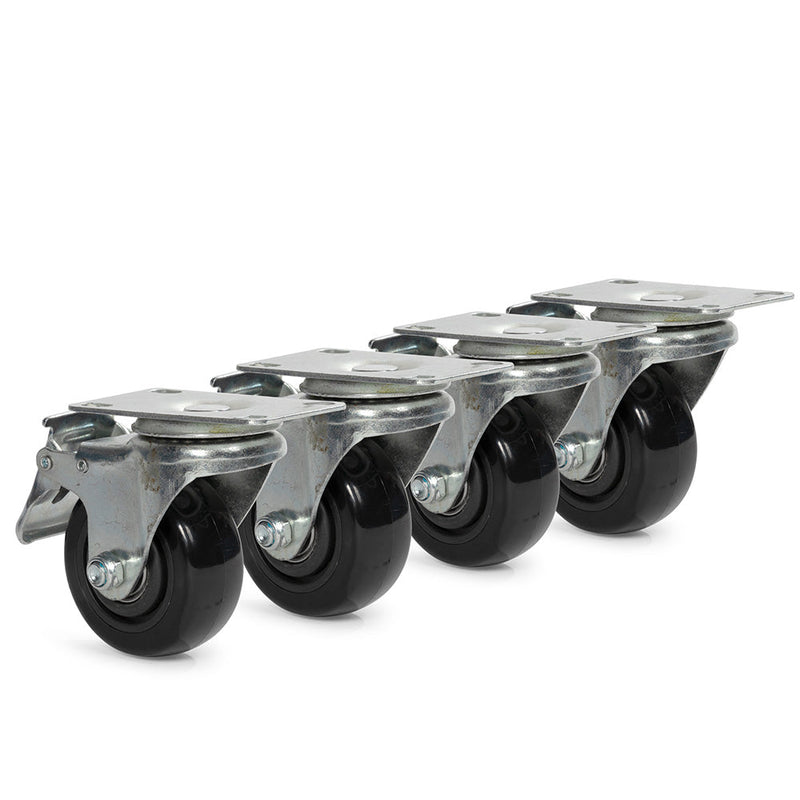 Scratch and Dent, 4 Pack Caster Wheels for Elite Series Mass Storage System