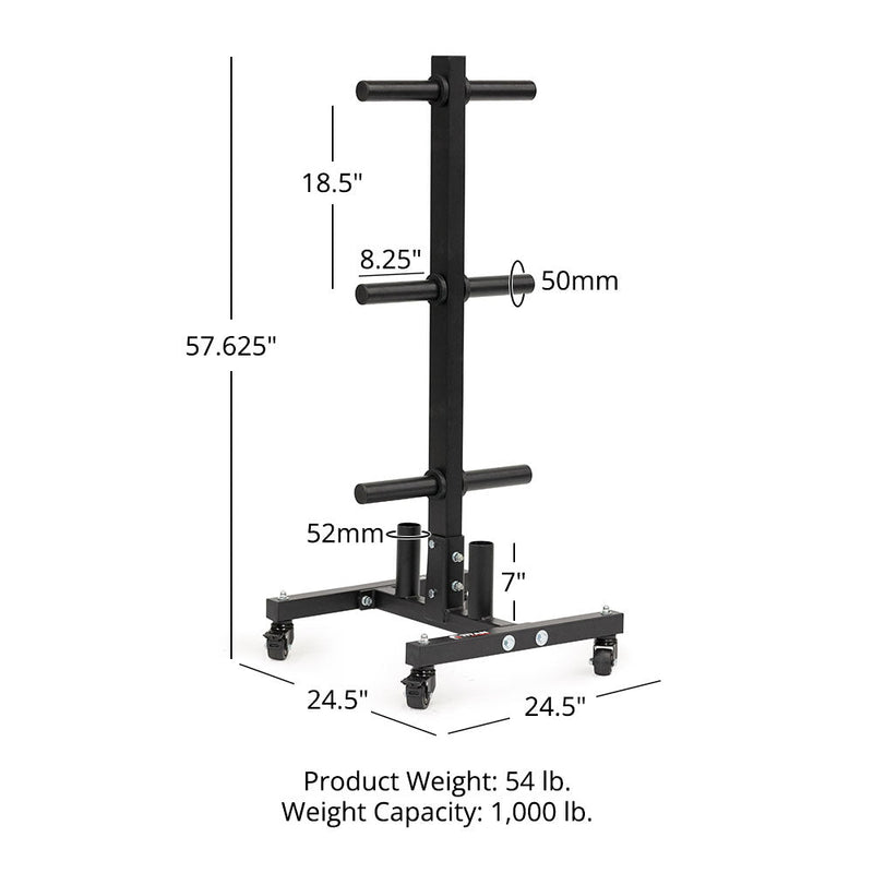 Scratch and Dent, Portable Plate and Barbell Storage Tree