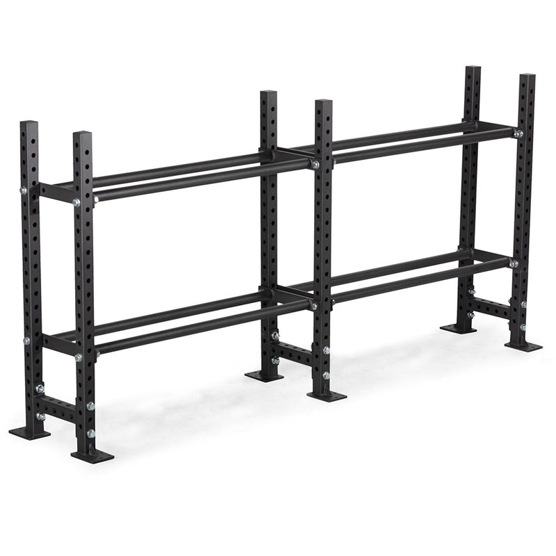 Elite Series Extension Unit Mass Storage System with Bumper & Medicine Ball Shelves | 2 Tier 45.5" / 42"