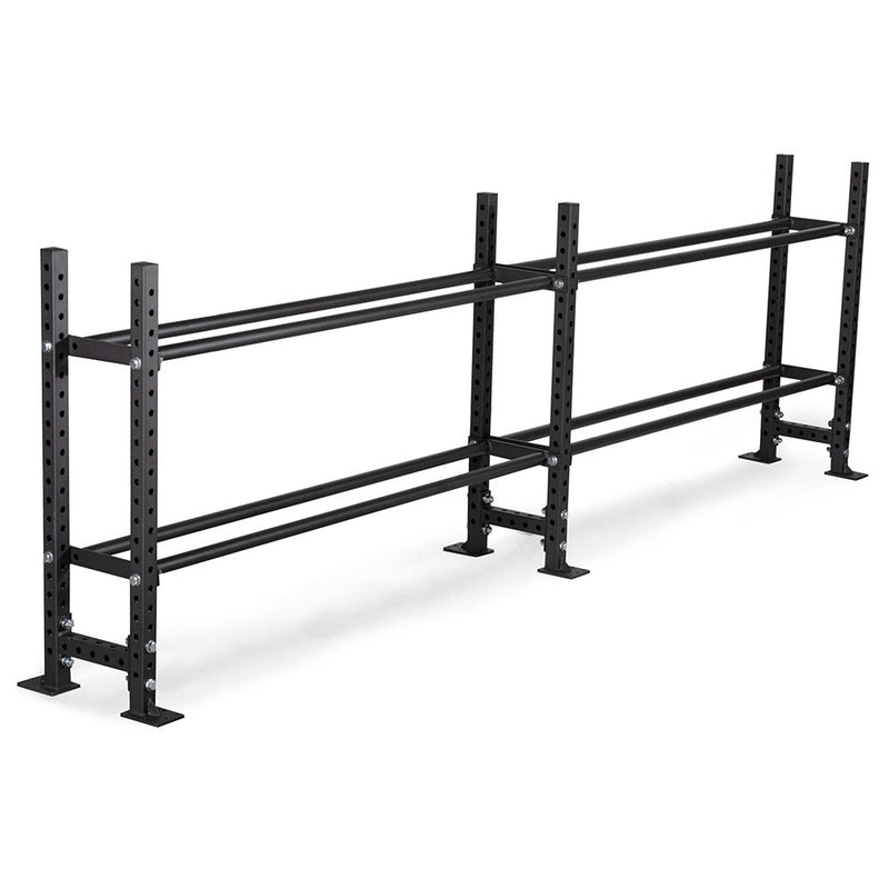 Elite Series Extension Unit Mass Storage System with Bumper & Medicine Ball Shelves | 2 Tier 45.5" / 70"